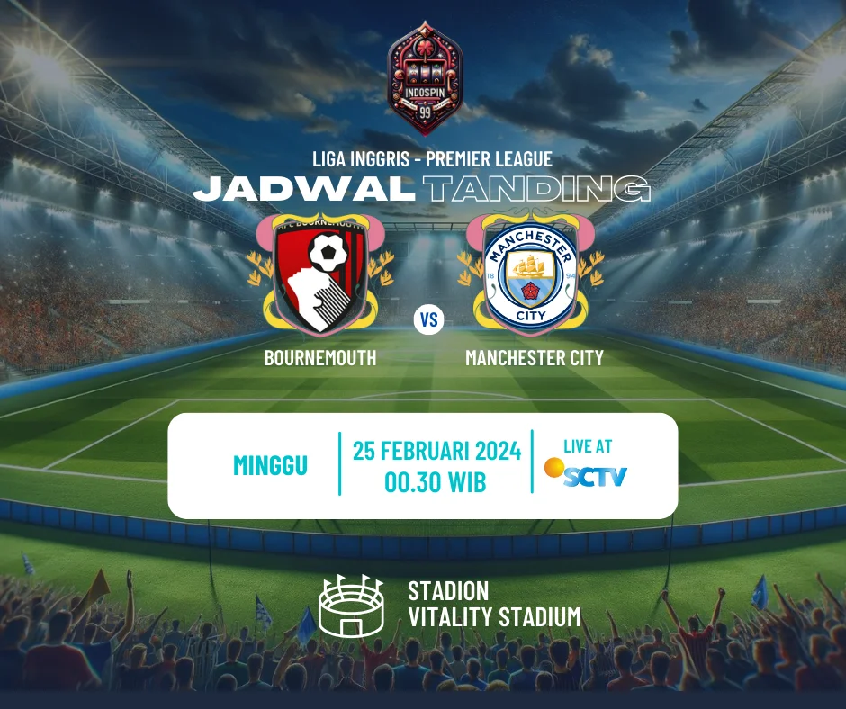 Bournemouth vs Manchester City 25 Februari 2024