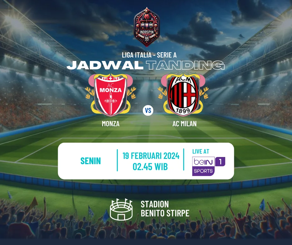 Monza vs AC Milan 19 Februari 2024