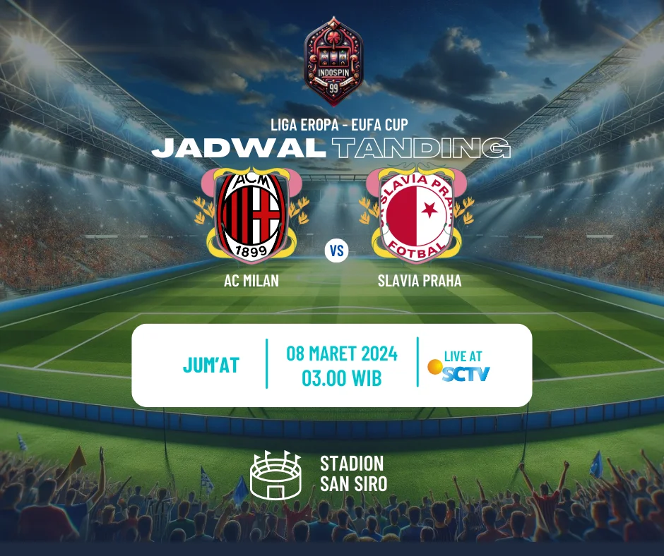 Prediksi Skor AC Milan vs Slavia Praha 08 Maret 2024