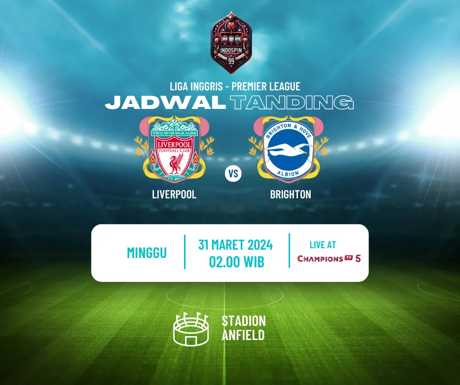 Prediksi Skor Liverpool vs Brighton 31 Maret 2024