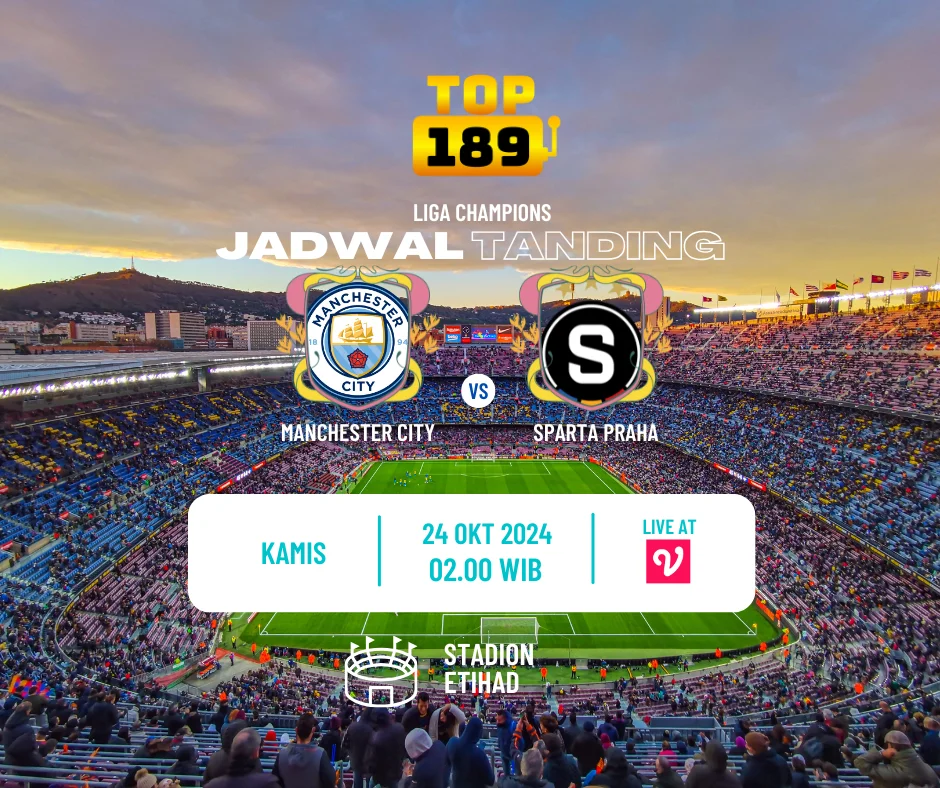 Prediksi Manchester City vs Sparta Praha 24 Oktober 2024