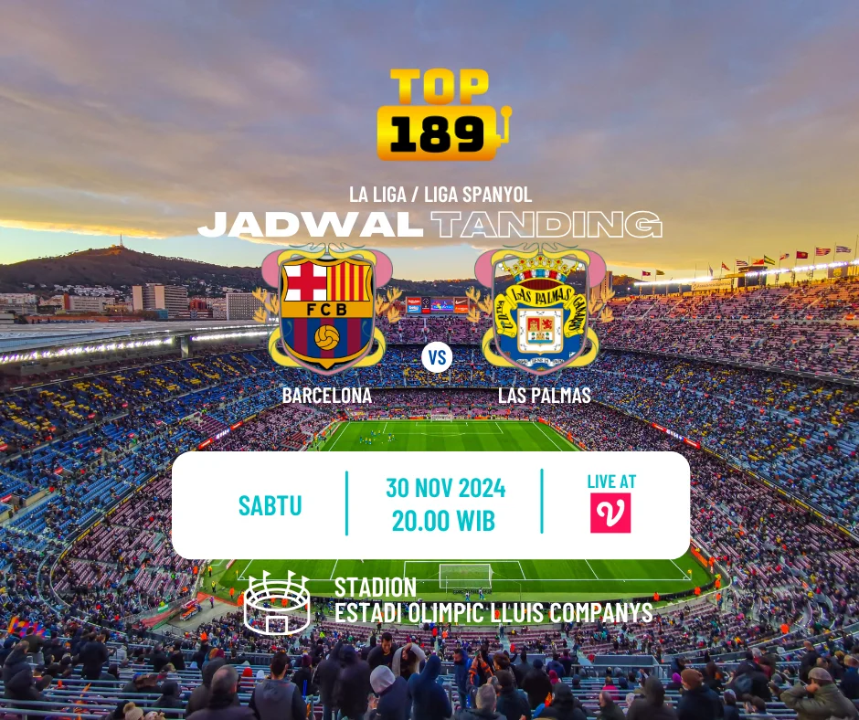 Prediksi Skor Barcelona vs Las Palmas 30 November 2024