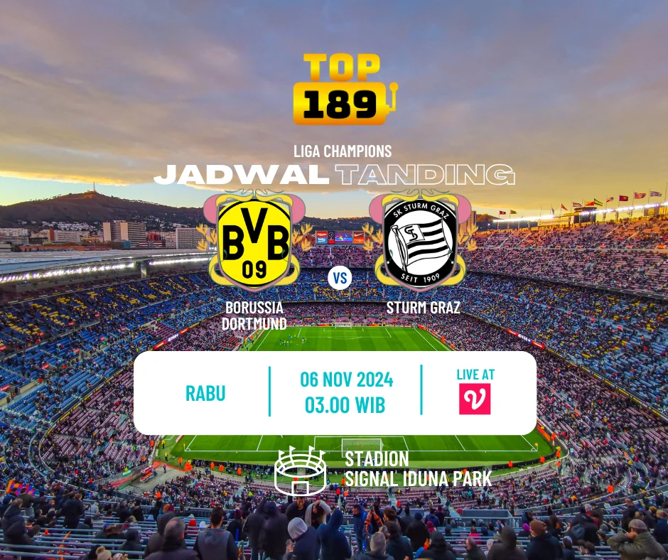 Prediksi Skor Borrusia Dortmund vs Sturm Graz 6 November 2024