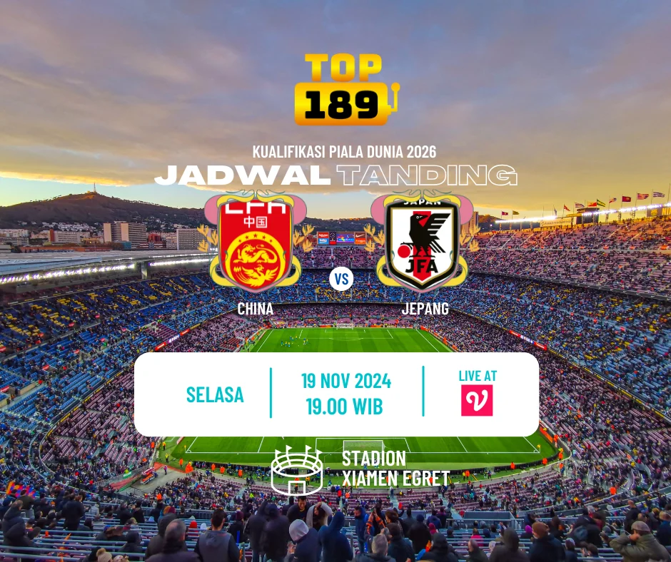 Prediksi Skor China vs Jepang 19 November 2024