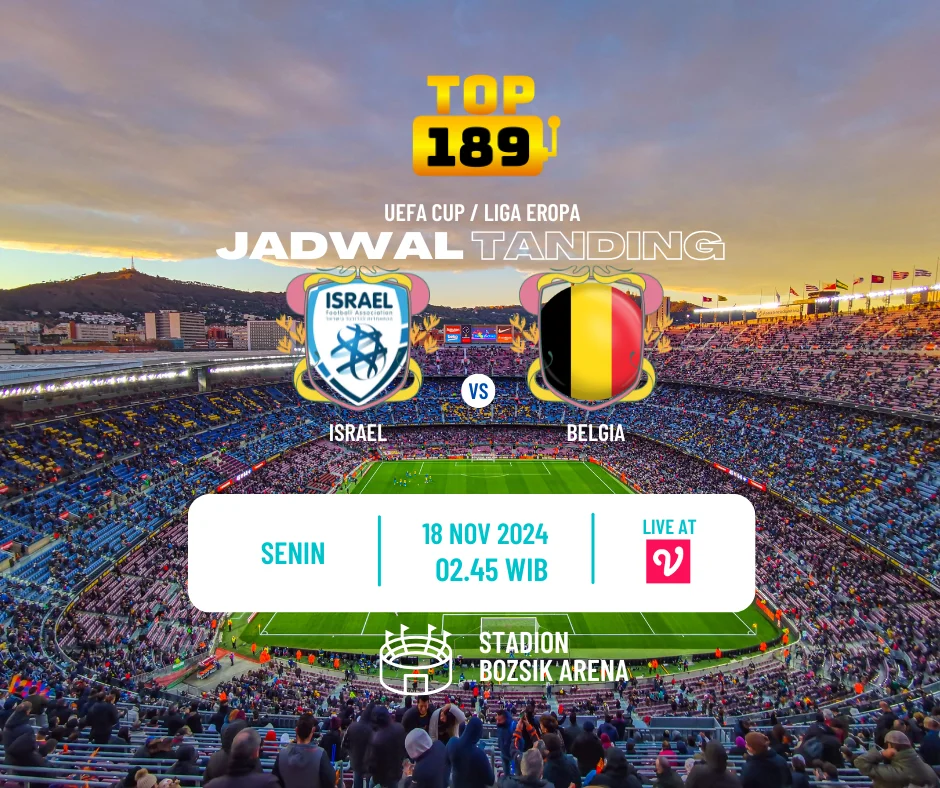 Prediksi Skor Israel vs Belgia 18 November 2024