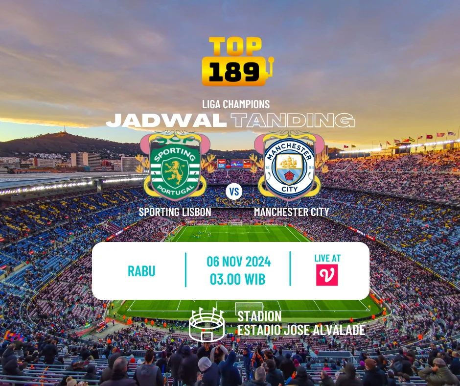 Prediksi Skor Sporting Lisbon vs Manchester City 6 November 2024