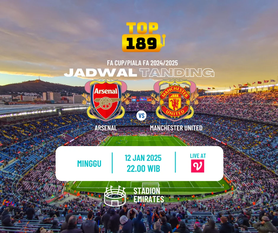 Prediksi Skor Arsenal vs Manchester United 12 Januari 2025