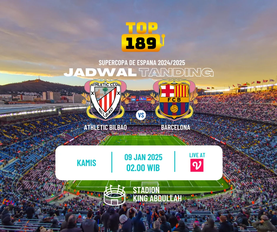 Prediksi Skor Athletic Bilbao vs Barcelona 9 Januari 2025