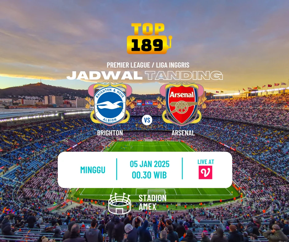 Prediksi Skor Brighton vs Arsenal 5 Januari 2025