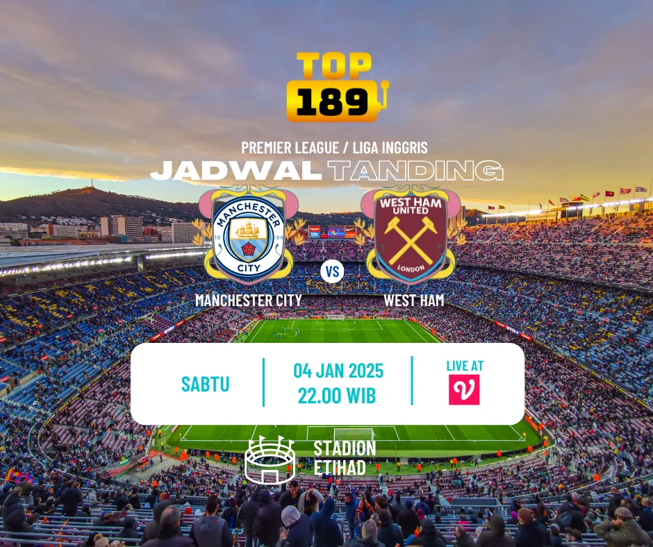 Prediksi Skor Manchester City vs West Ham 4 Januari 2025